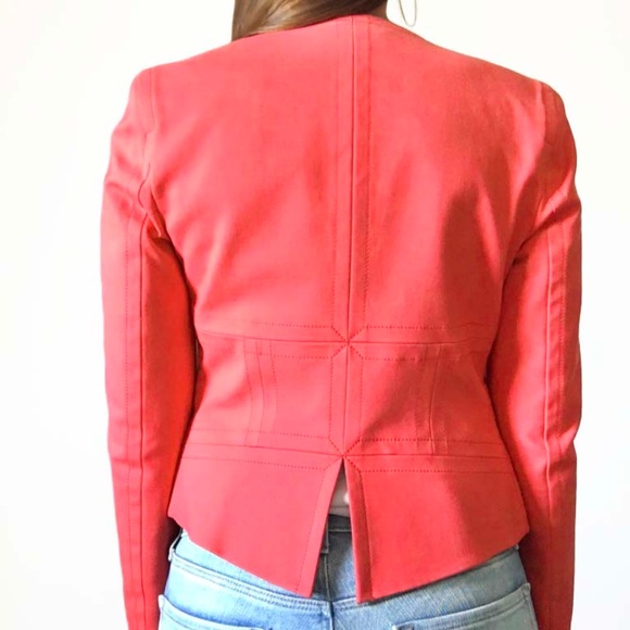 MARCIANO Bright Coral Bolero Blazer  NWOT - Picture 5 of 13
